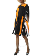 Burberry Burberry Ladies Bright Orange Ip Geometric Print Dress, Brand Size 6 (US Size 4)