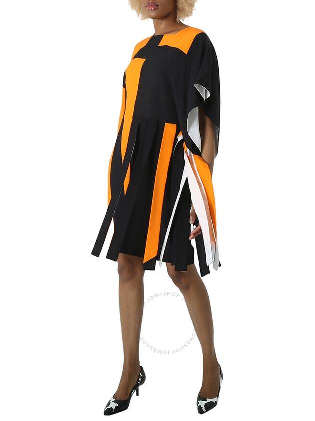 Burberry Burberry Ladies Bright Orange Ip Geometric Print Dress, Brand Size 6 (US Size 4)