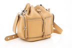 Fendi Mon Tresor Camel Leather Cross-Body Bucket