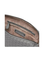 Bottega Veneta Nodini Intrecciato Cross Bag Light Grey