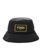 Fendi Roma Nylon Bucket Hat Black