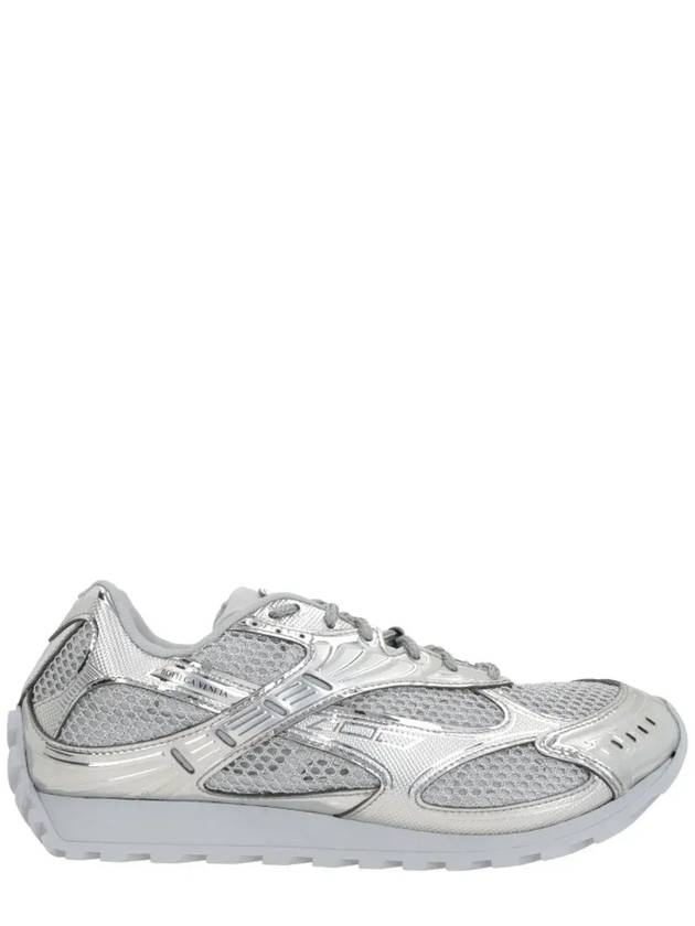 Bottega Veneta Orbit Low-Top Sneakers Silver