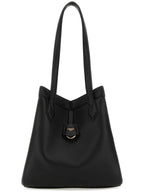 Fendi Origami Medium Leather Tote Bag Black