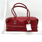 Celine | Bags | Celine Red Shoulder Bag In Red Contrast Stitching ITR2HEMBIZFS