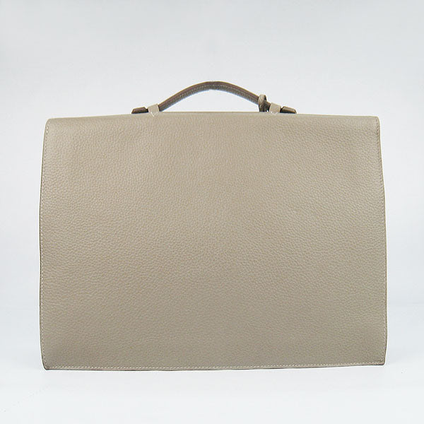 Hermes Briefcases 2813 Cow Leather Grey
