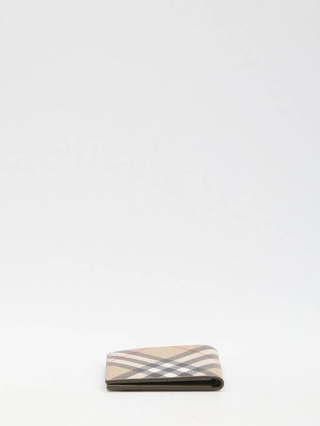 Burberry Check Half Wallet Beige