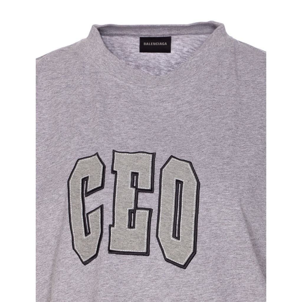 Balenciaga Women Ceo Team Logo Boxy T-Shirt