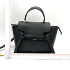 CELINE Mini Grained Calfskin Pico Belt Bag Grey LA32963