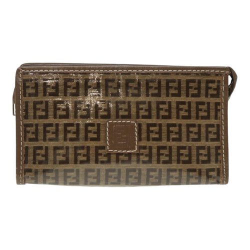 Fendi Zucchino  Canvas Clutch Bag ()