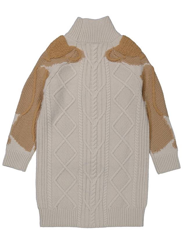 Burberry Burberry Girls Thomas Bear High-Neck Knit Dress, Size 3Y