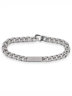 CELINE Gourmette Rhodium Finish Bracelet Silver
