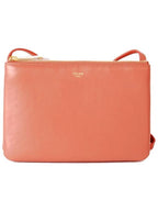 CELINE WoMen's Medium Logo Trio Shoulder Bag Lychee