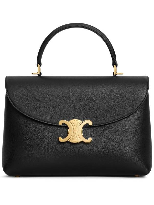 CELINE Medium Nino Supple Calfskin Cross Bag Black