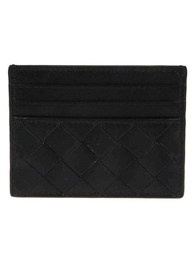 Bottega Veneta Intrecciato Leather Card Wallet Black