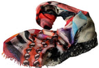 Chanel Graffiti Rare Cashmere Stole Scarf/Wrap