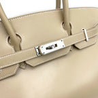 HERMES BIRKIN 30 BEIGE TYPE BOXCALF HAND BAG □G SHW 90232423