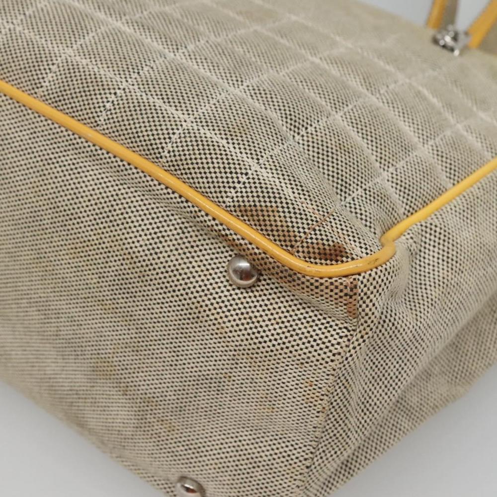 Beige Canvas Chanel Tote