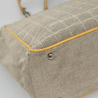 Beige Canvas Chanel Tote