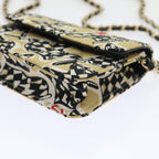 Beige Canvas Chanel Shoulder Bag