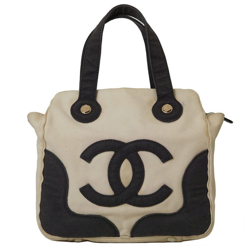 Beige Canvas Chanel Tote