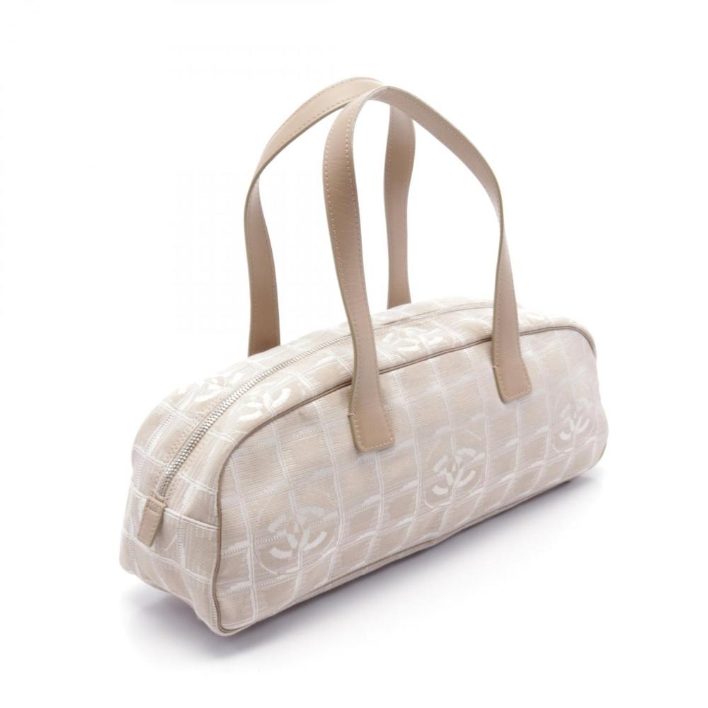 Beige Canvas Chanel Travel Line