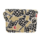 Beige Canvas Chanel Shoulder Bag