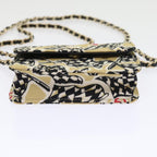 Beige Canvas Chanel Shoulder Bag
