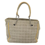Beige Canvas Chanel Tote