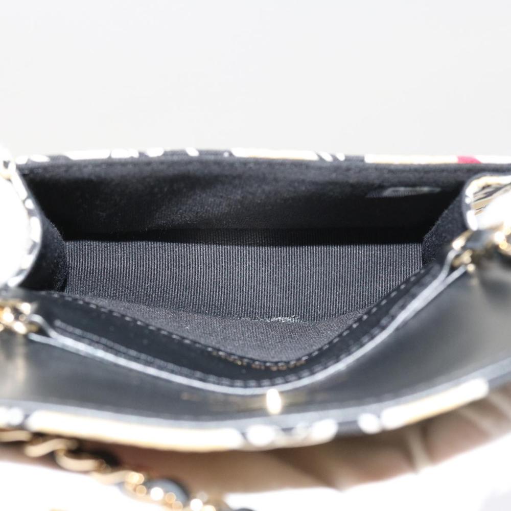 Beige Canvas Chanel Shoulder Bag