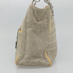 Beige Canvas Chanel Tote