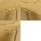 Beige Fabric Chanel Shoulder Bag