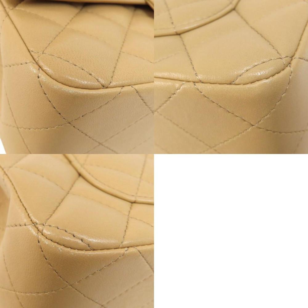 Beige Fabric Chanel Shoulder Bag