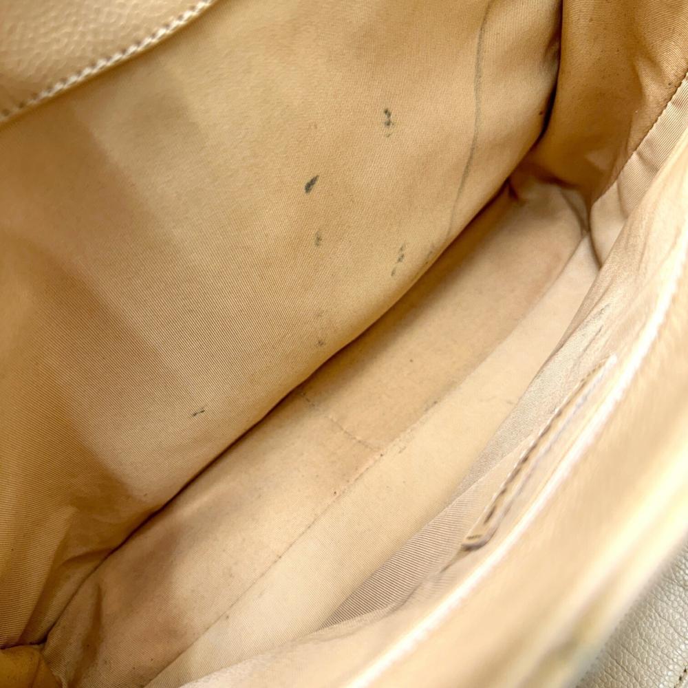 Beige Fabric Chanel Shoulder Bag