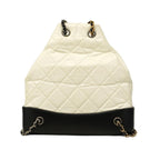 Beige Fabric Chanel Backpack
