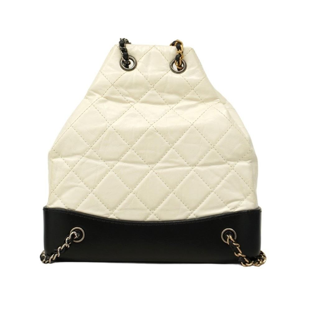 Beige Fabric Chanel Backpack