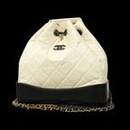 Beige Fabric Chanel Backpack