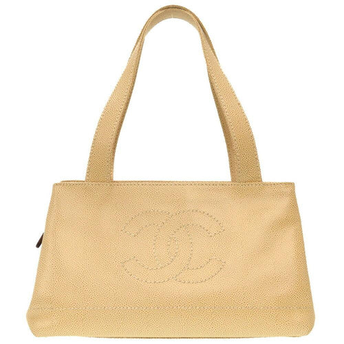 Beige Fabric Chanel Tote