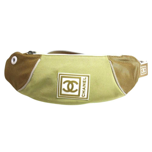 Beige Fabric Chanel Shoulder Bag