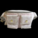 Beige Fabric Chanel Belt Bag