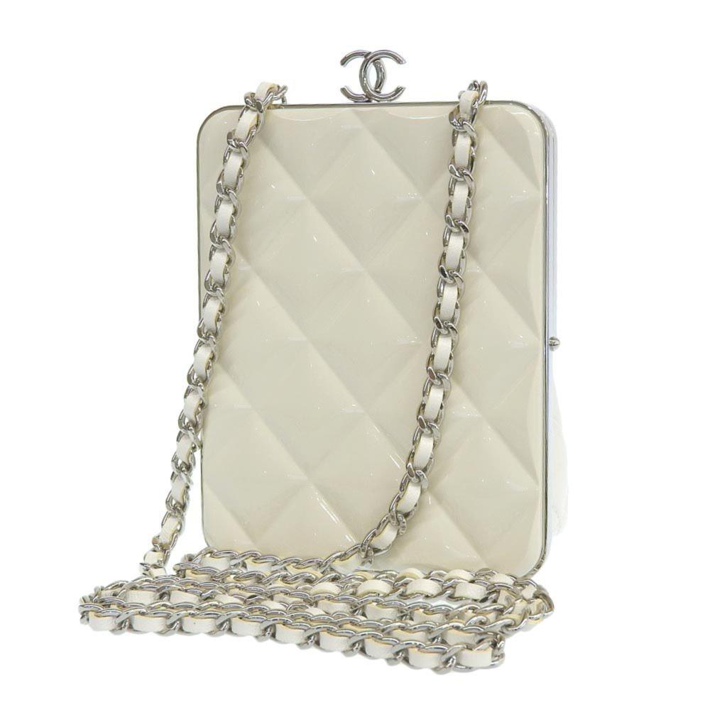 Beige Fabric Chanel Shoulder Bag