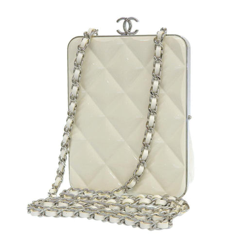 Beige Fabric Chanel Shoulder Bag