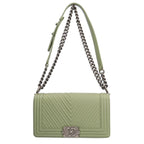 Beige Fabric Chanel Travel Bag