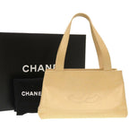Beige Fabric Chanel Tote