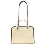 Beige Fabric Chanel Shoulder Bag