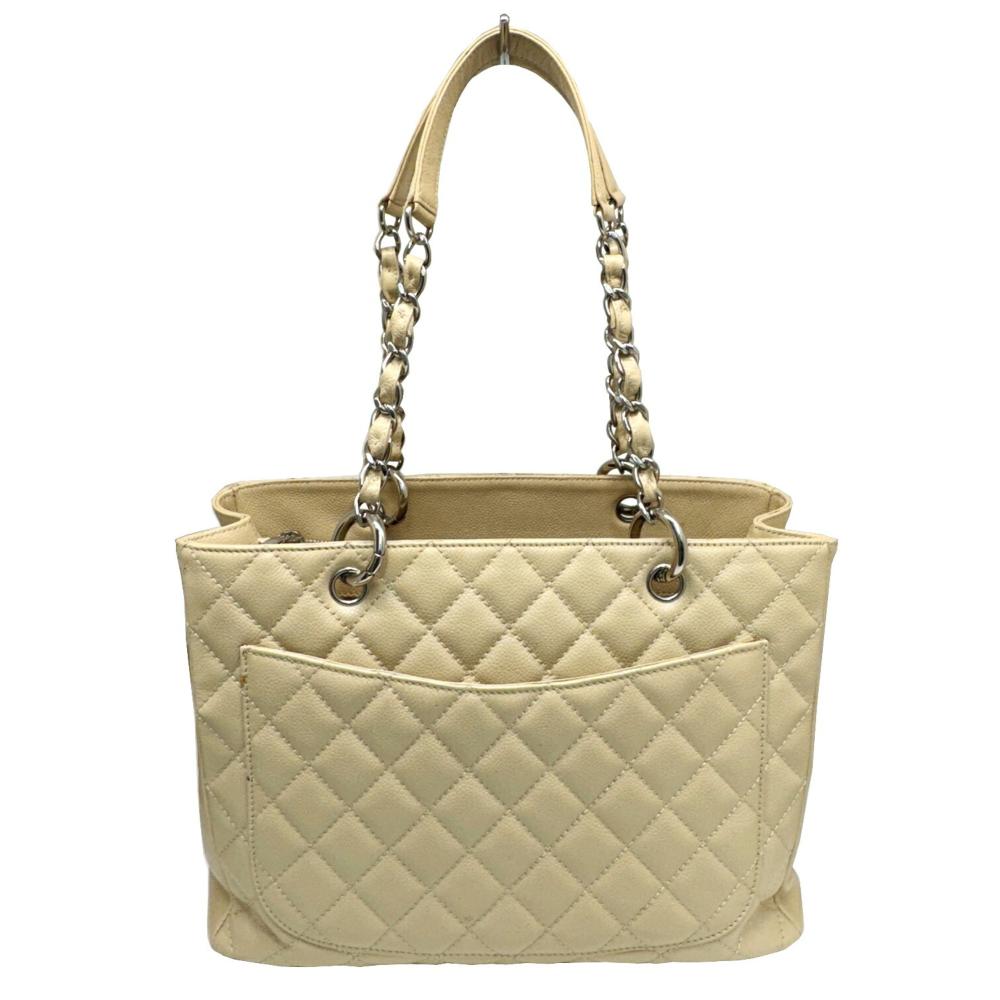 Beige Fabric Chanel Shoulder Bag