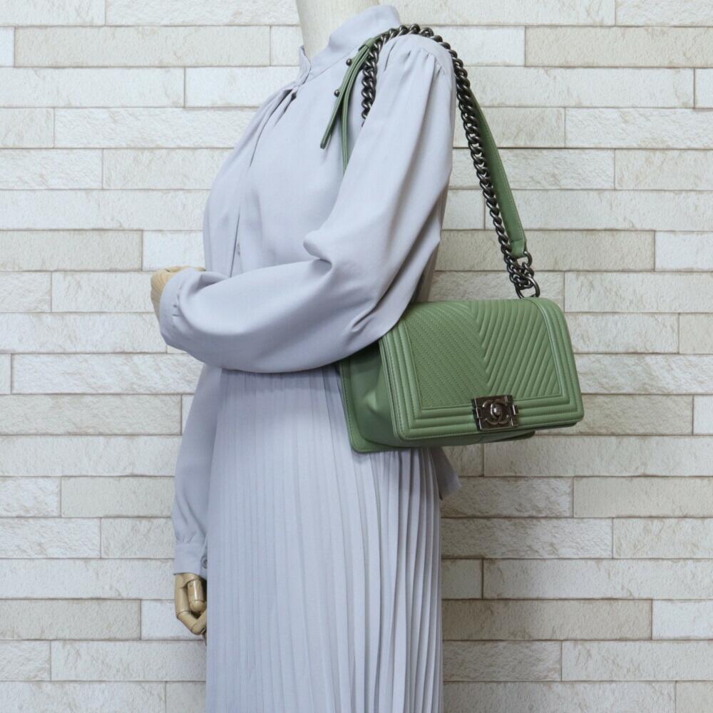 Beige Fabric Chanel Travel Bag