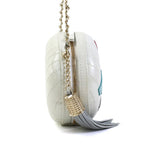 Beige Fabric Chanel Flap Bag