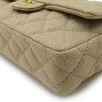 Beige Fabric Chanel Shoulder Bag