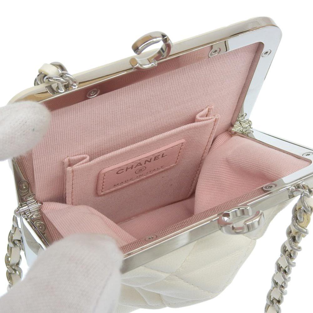 Beige Fabric Chanel Shoulder Bag