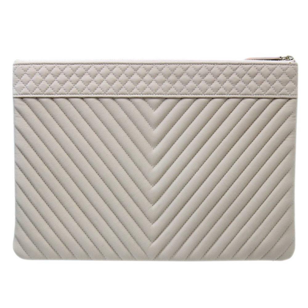 Beige Fabric Chanel Travel Bag